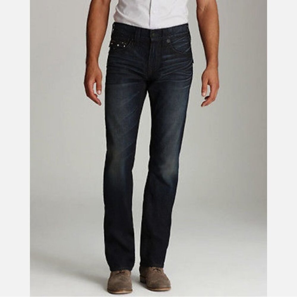 True Religion Ricky Pyramid Studded Jeans - Picture 1 of 8